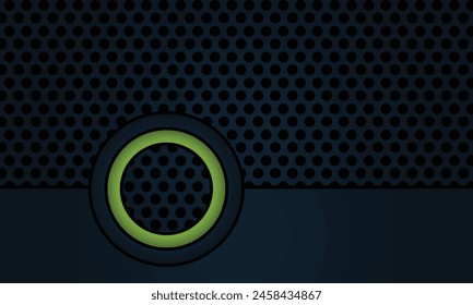 Circle pattern dark green background. Dynamic shape composition. Background design for posters etc