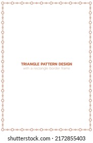 Circle pattern design with a rectangle border frame.