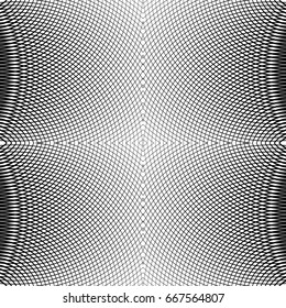 Circle pattern with dynamic, irregular lines