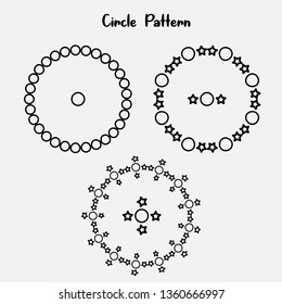 Circle Pattern Florar Vintage