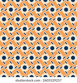 Circle pattern luxury background geometric design abstract round shapes motif. seamless vector graphic elements colorful texture. Modern geometrical decoration textile fabric 