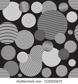 Circle pattern. Modern stylish texture. Repeating spiral abstract background for wallpaper.