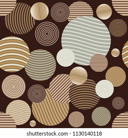 Circle pattern. Modern stylish texture. Repeating spiral abstract background for wallpaper.