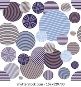 Circle pattern. Modern stylish texture. Repeating spiral abstract background for wallpaper.