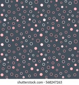 Circle pattern. Modern stylish texture. Repeating dot, round abstract background for wall paper. Flat minimalistic design.