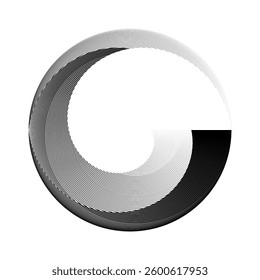 circle pattern, modern symbol, sign, logo, emblem, icon, vector design element