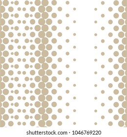 Circle in pattern, mosaic, polka, seamless vector background.