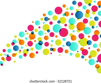 circle pattern on white background, Vector illustration