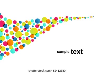 circle pattern on white background, Vector illustration