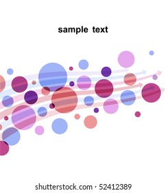 circle pattern on white background, Vector illustration