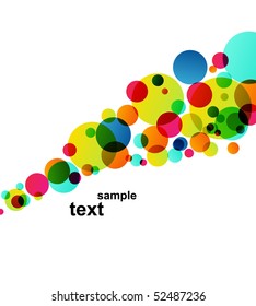 circle pattern on white background, Vector illustration