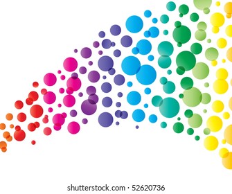 circle pattern on white background, Vector illustration