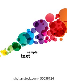 circle pattern on white background, Vector illustration