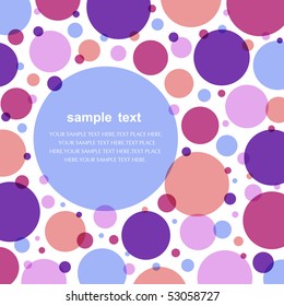 circle pattern on white background, Vector illustration
