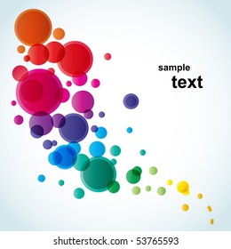 circle pattern on white background, Vector illustration