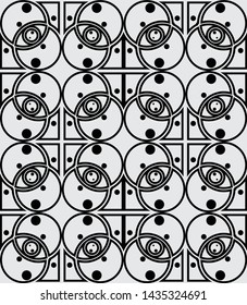 circle pattern ornament for background outline
