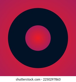 Circle pattern with pink gradient background.