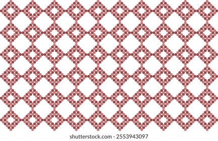 Circle pattern of pink and white dot, repeat, replete pattern, endless pattern design for fabric printing, checkerboard blocks, diamond checkerboard, chess 