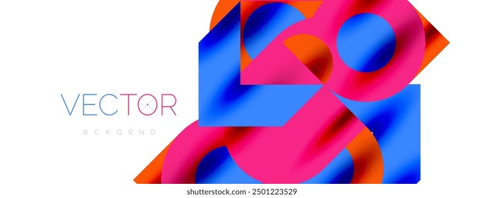 Circle pattern, round elements with lines and arrows composition for wallpaper, banner, background or landing