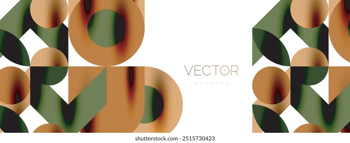 Circle pattern, round elements with lines and arrows composition for wallpaper, banner, background or landing