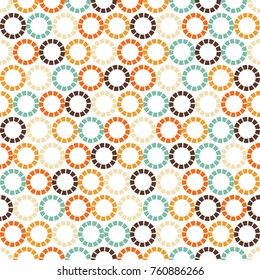 Circle pattern , seamless background can use for design , vector.
