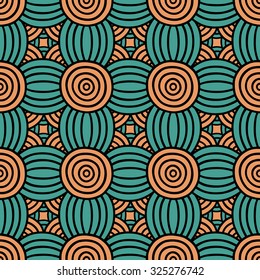 Circle pattern. Seamless vector pattern with rounds. Can be used for wallpaper, pattern fills, web page background, surface textures, textile, packing.