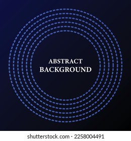 Circle pattern speed lines in circle form. Radial speed Lines in Circle Form for comic books. dark blue Technology round Logo. Black thick halftone dotted speed lines. illustration vector art