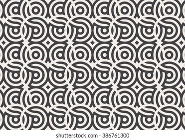Circle pattern, stylish monochrome