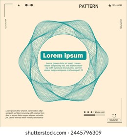 circle pattern  template with calm color for quotes