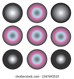 Circle pattern, Vector design with black frame concept.