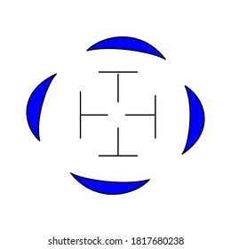 circle pattern vector design illustration