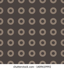Circle pattern. Vector illustration of circles and zeroes seamless pattern. Noughts and crosses background.
