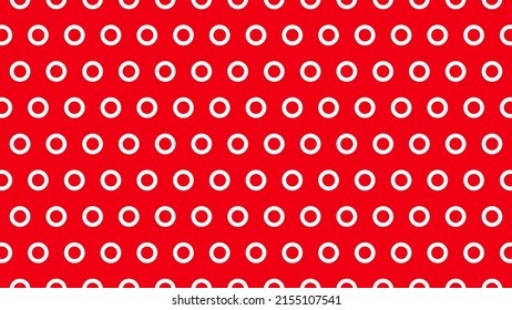 Circle pattern vector red background.