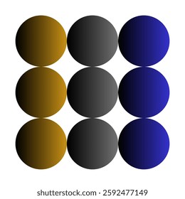 Circle Patterns vector design in white area
