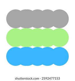 Circle Patterns vector design in white area