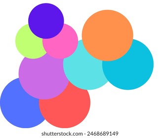 circle patterns are in white background. vector design.