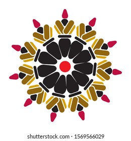 circle pen logo abstract design