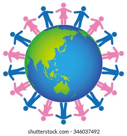 Circle of people