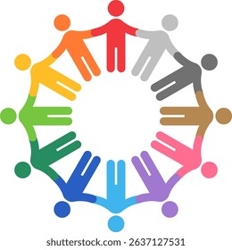 Circle of People Holding Hands