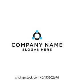 circle people logo design vector illustration template