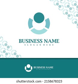 Circle People logo design vector, Creative Health People logo concepts template illustration.