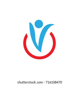 circle people logo template