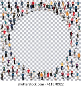circle people sign 3d