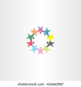 circle people vector team icon symbol