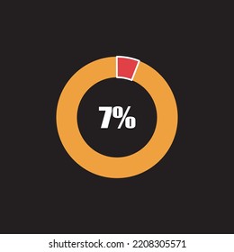 circle percentage diagram showing percentage progress ready-to-use for web design, user interface (UI) or info graphic - indicator