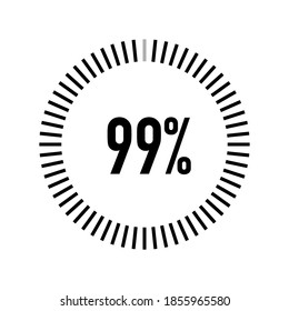Circle percentage diagrams 99% ready to use for web design,