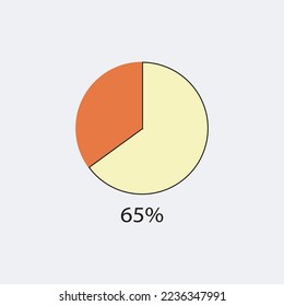 circle percentage diagrams showing % ready-to-use for web design, user interface (UI) or infographic - indicator 