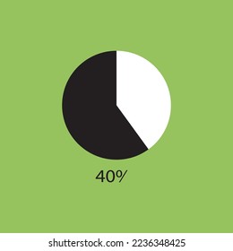 circle percentage diagrams showing % ready-to-use for web design, user interface (UI) or infographic - indicator 