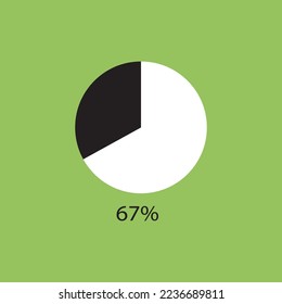 circle percentage diagrams showing % ready-to-use for web design, user interface (UI) or infographic - indicator 