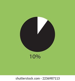 diagramas de porcentaje de círculo que muestran el % listo para usar para diseño web, interfaz de usuario o infografía - indicador 